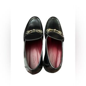 GUCCI Horsebit-embellished leather loafersSize 39IT/ US 9- inbox,‎